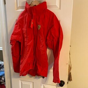 Ferrari Red Windbreaker with Logo